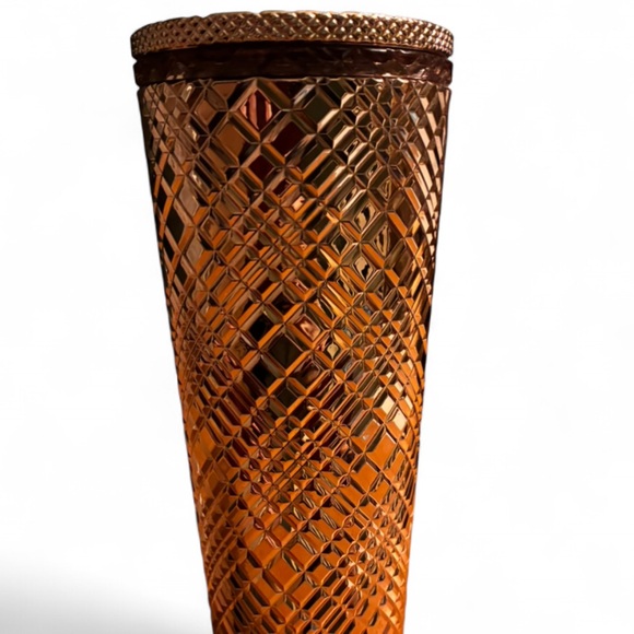 Never Used-Starbucks 24 Oz Starbucks Cup Rose Gold Jeweled 2023 - Picture 4 of 5